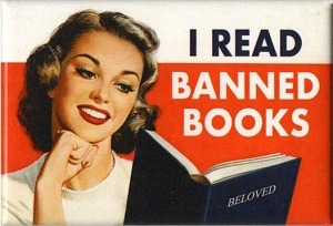I Read Banned Books.  Magnet.  3